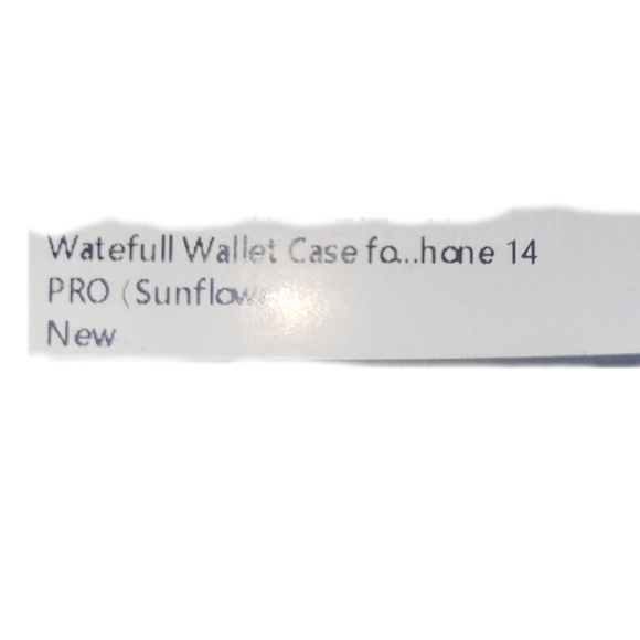 NWT iPhone 14 PRO WATER COLOR PHONE WALLET ZIP POUCH CARD SLOTS STRAP MAGNET - Picture 5 of 5